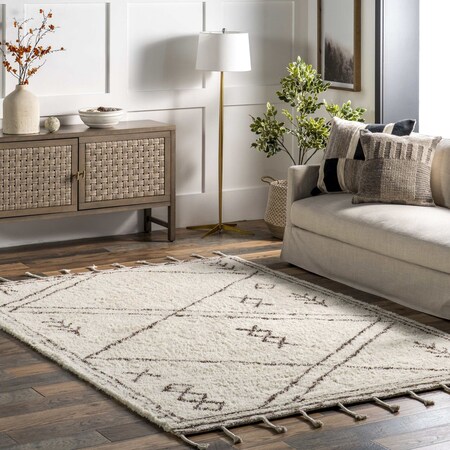 Nuloom Prima Moroccan Wool Tassel Area Rug 9ft x 12ft MTGP03A-9012